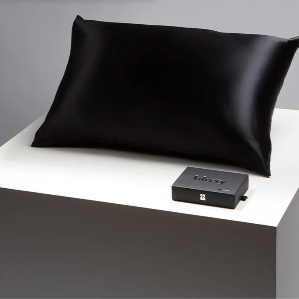 Bliss Black Silk Pillowcase new w/out tags